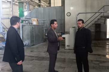 بازدید مدیر عامل سازمان همیاری شهرداری های خراسان جنوبی از کارخانه ژلاتین آریا