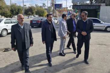 بازدید مدیرعامل سازمان همیاری شهرداری ها از پروژه های سرمایه گذاری شهرداری طبس