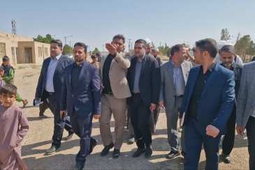 بازدید نماینده مردم شهرستان های قاین و زیرکوه در مجلس و مدیرعامل سازمان از بازارچه مرزی یزدان