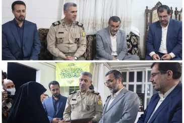به مناسبت گرامیداشت هفته دفاع مقدس انجام شد؛دیدار با خانواده شهید رئوفی فر و رزمنده جان بر کف قاسمی
