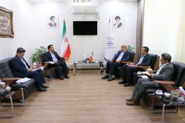 دیدار رئیس امور شعب بانک شهر در منطقه دو کشور با مدیر عامل سازمان