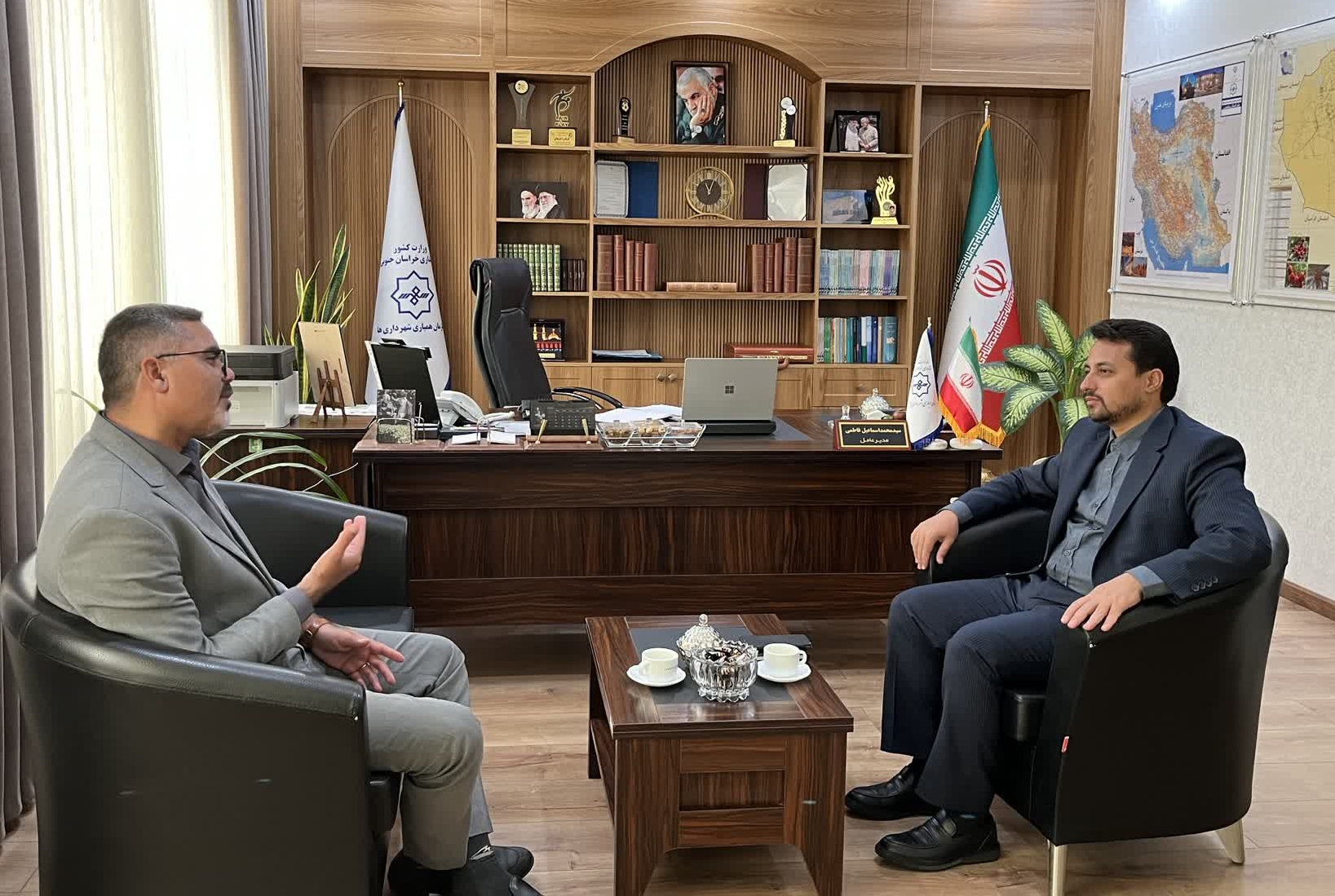 دیدار شهردار ماژان با مدیرعامل سازمان