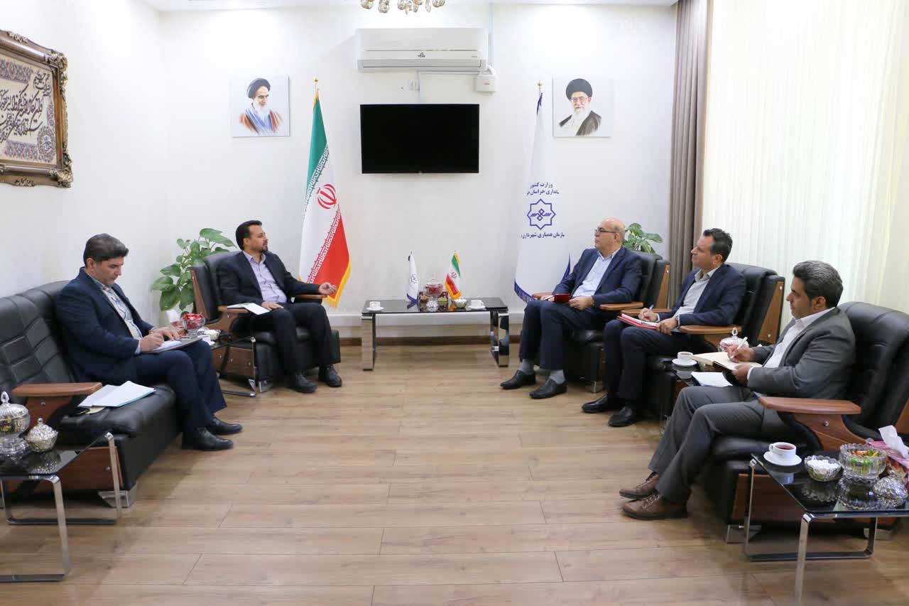 دیدار رئیس امور شعب بانک شهر در منطقه دو کشور با مدیر عامل سازمان